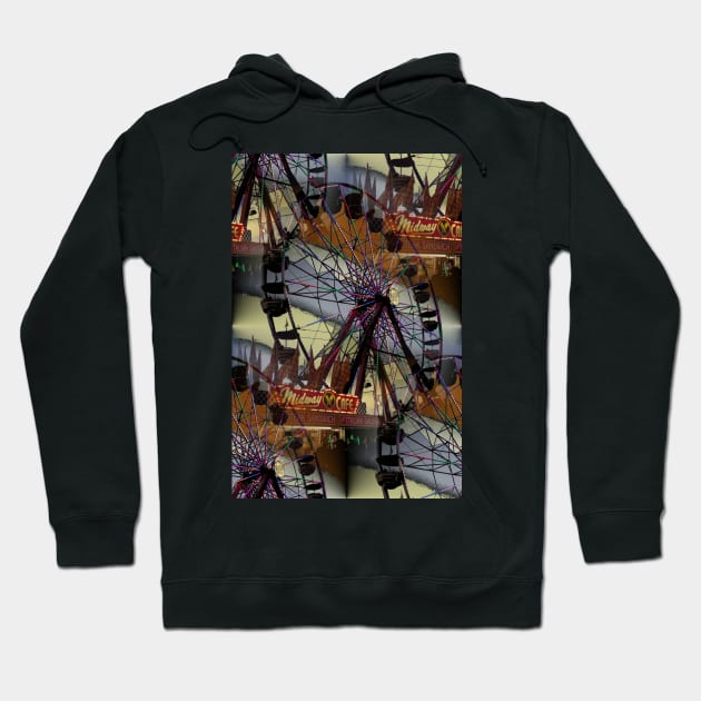 Ferris Wheel in a Carnival Sky Hoodie by MJDiesl